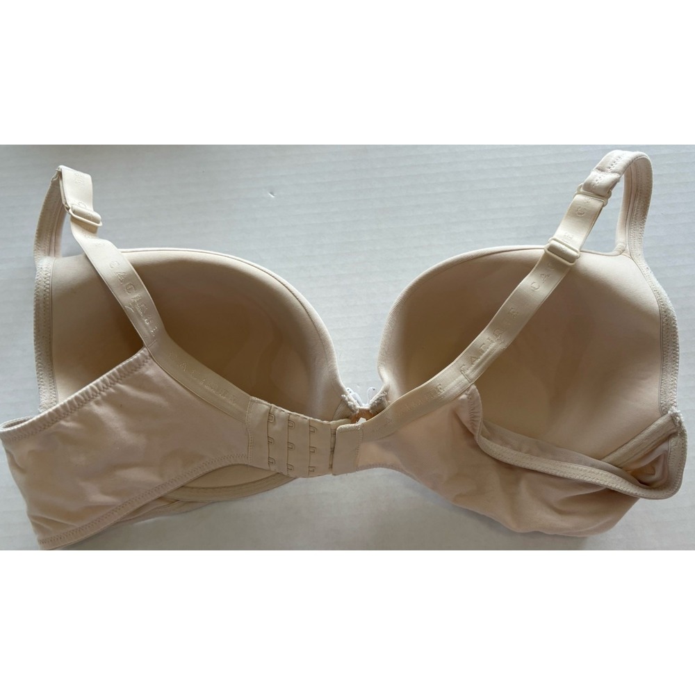 Lot of 3 Cacique Lane Bryant T-Shirt Bras 42C Nude White Floral Underwire - Picture 10 of 16
